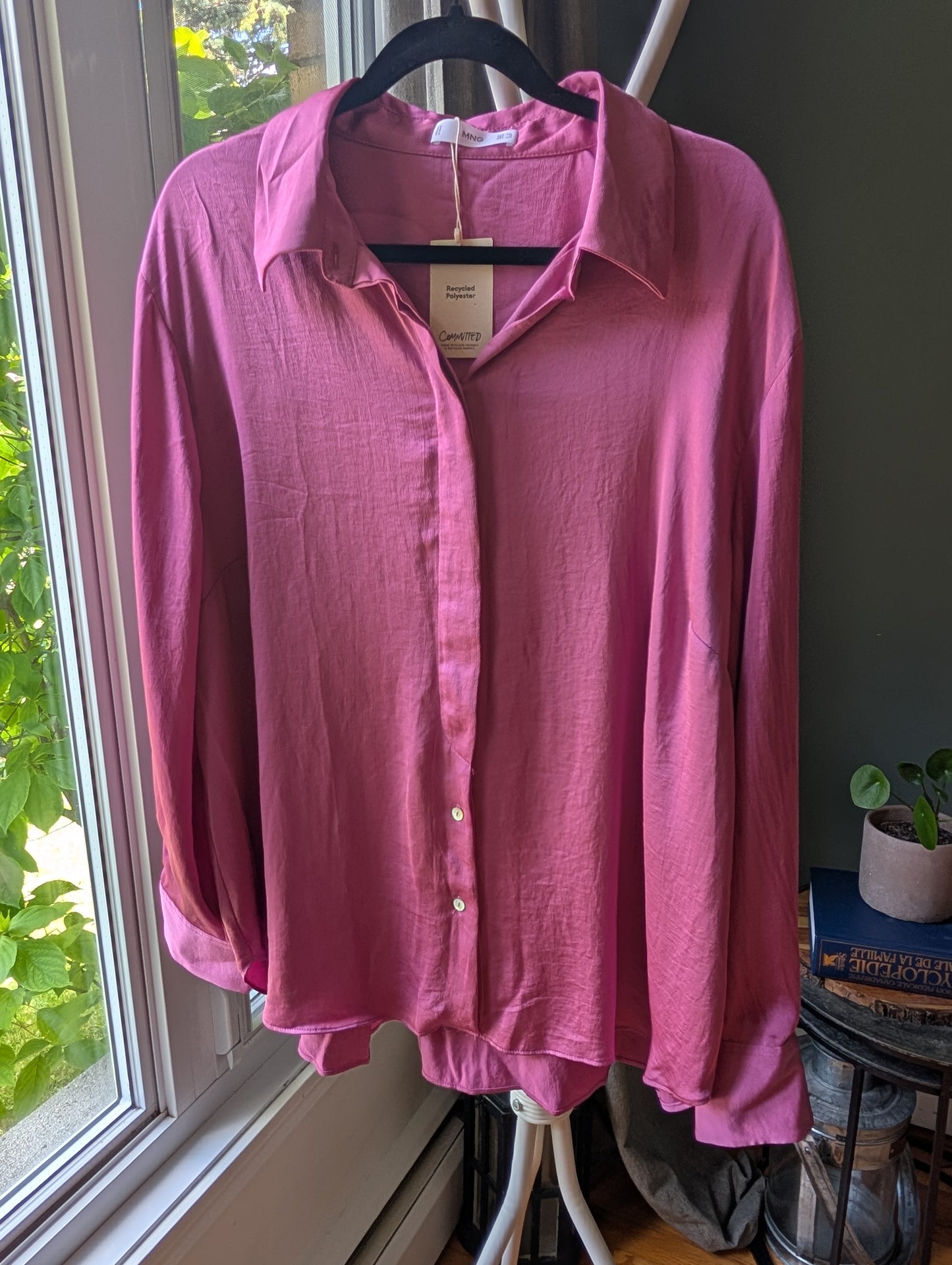 Mango chemise en satin taille XXL