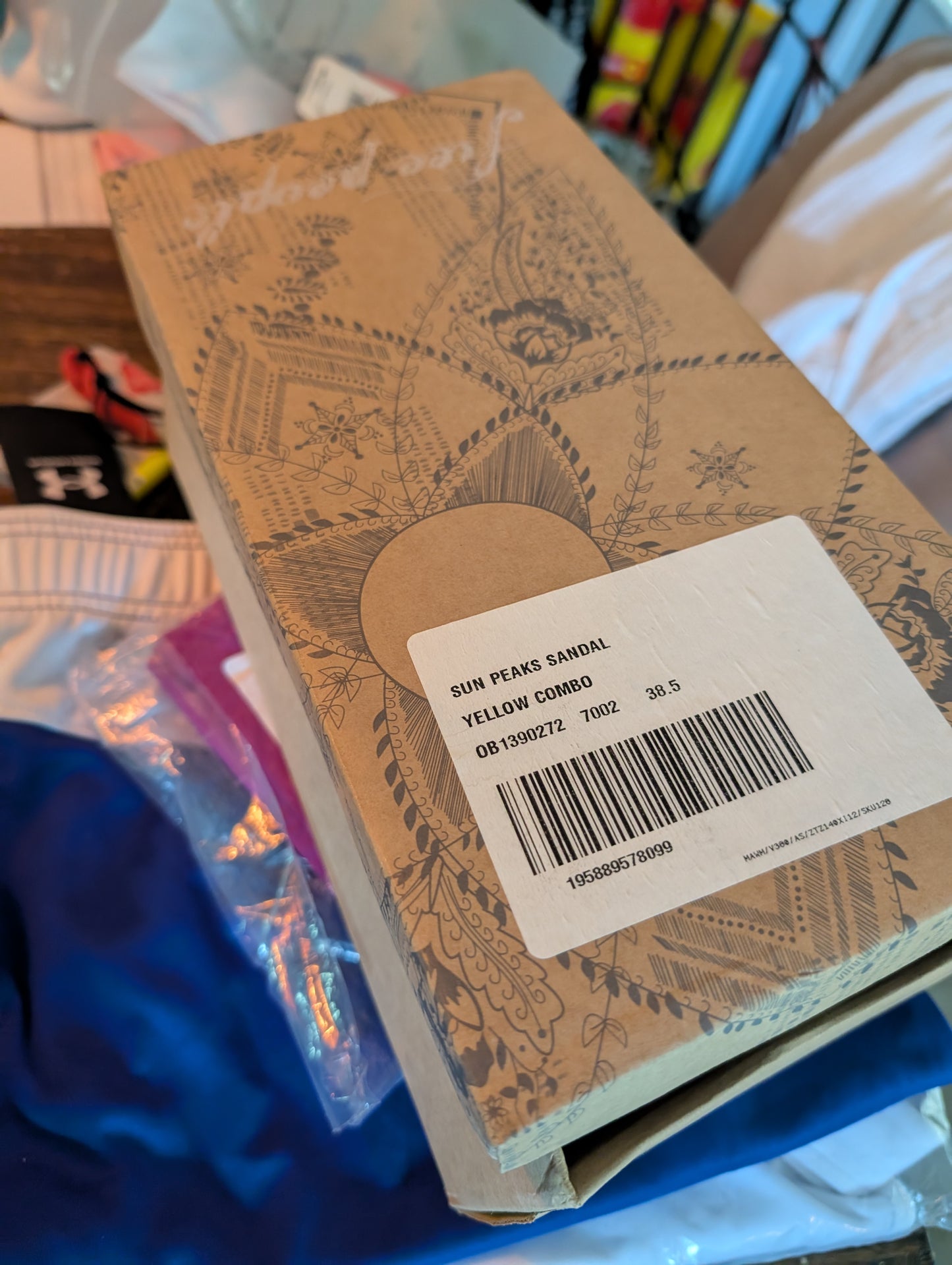 Free people sandale colorée 8.5