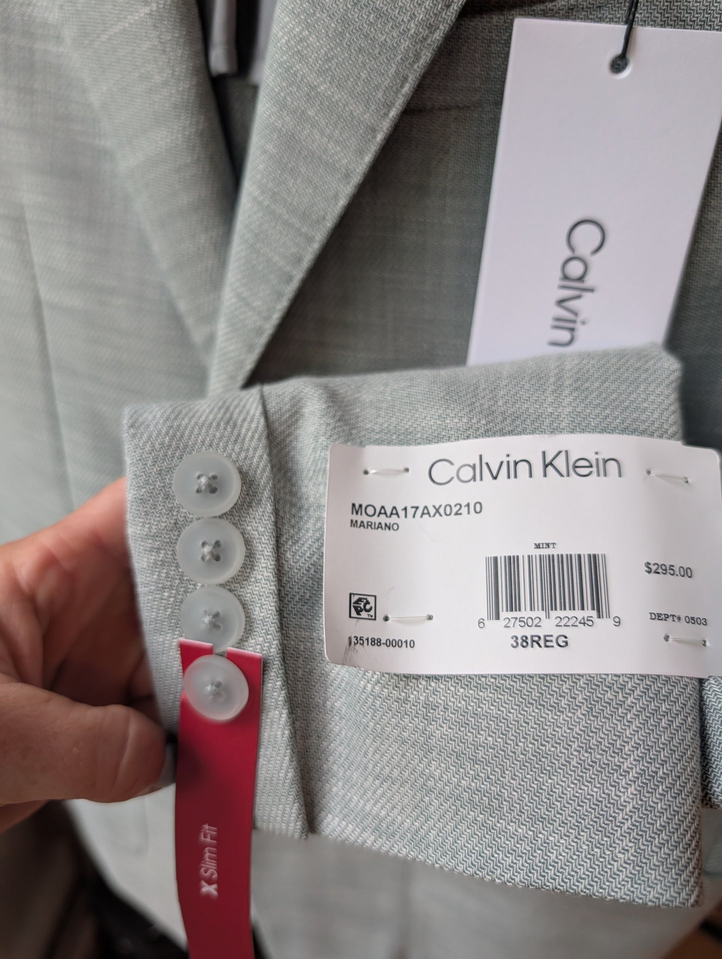 Calvin Klein veston 38 régulier